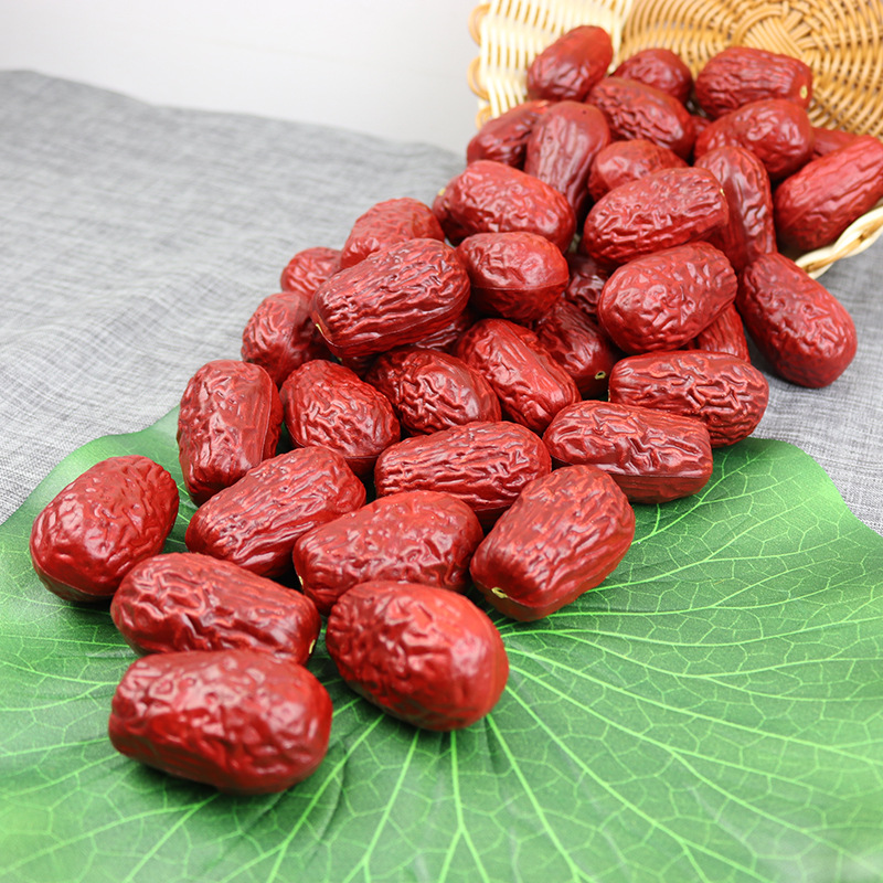 Simulation Jujube Nut Model Jujube Almond Chestnut Dried Fruit Walnut Shooting Props Cabinet Display Home Furnishings