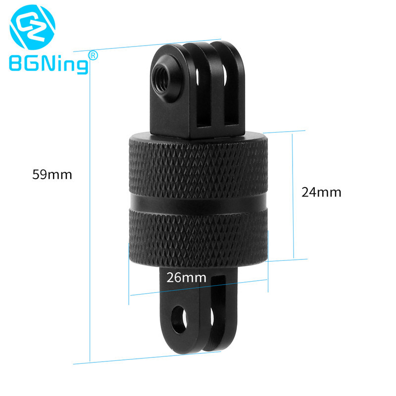 BGNING Photography Tripod Adapter 360-degree Rotating Base Applicable to GoPro12/11/10 Dajiang, etc
