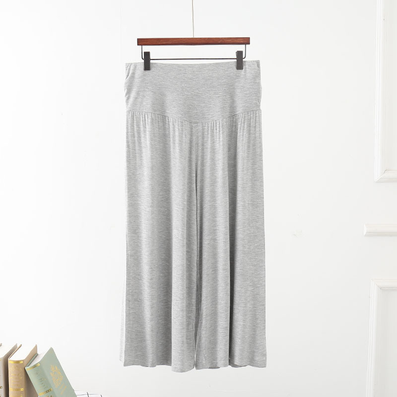 Spring and Summer Korean Style Modal Cotton Cropped Wide Leg Pants Loose Yoga Home Casual Large Size High Waist Cropped Cropped Pants