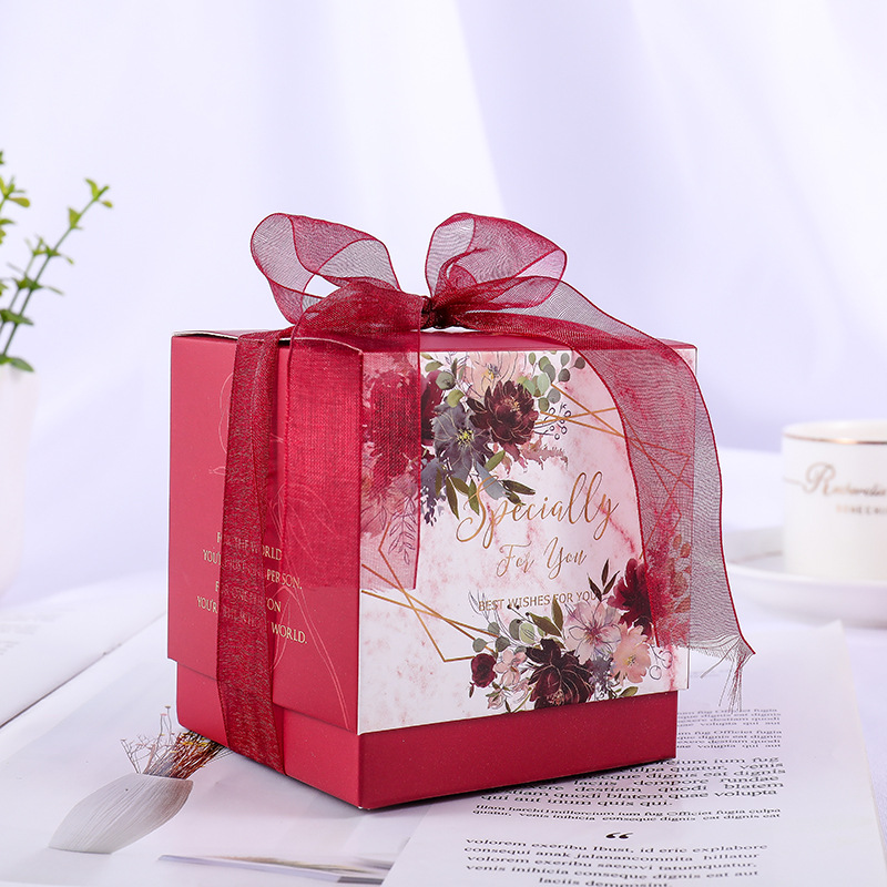 Mori personalized jade seal candy box creative European champagne pattern craft gift box manufacturers candy box wholesale