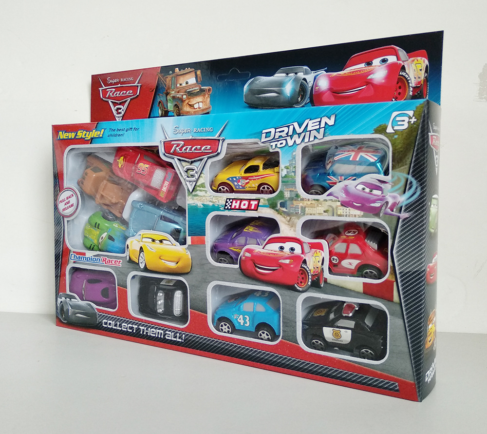 12 cars story 3 6CM pull back lightning mckun 6CM pull back black storm cool sister lamirez