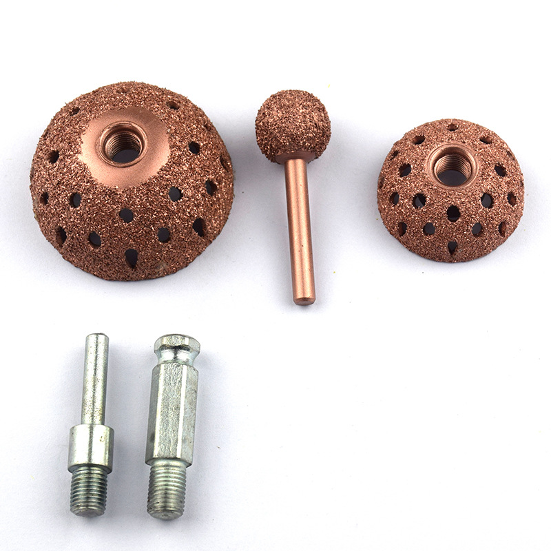 Low-speed and high-speed pneumatic grinding head Tungsten steel alloy grinding wheel Tire tire repair grinding machine head medium large