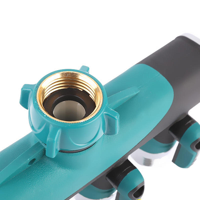 3/4 "four-way valve pipe joint one out four garden plastic zinc alloy hose metal garden dispenser
