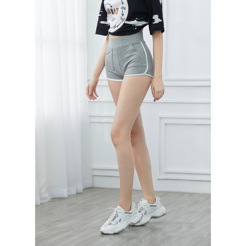 Sports Shorts Women's Summer 2021 Casual Solid Color Trousers Korean Fashion Cotton Beach Pants Pocket Hot Pants