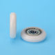 Plastic-Coated Spherical Bearing Pulley 3D Printer Door and Window Drawer Display Cabinet Roller Pom Nylon Spherical Pulley Arc R
