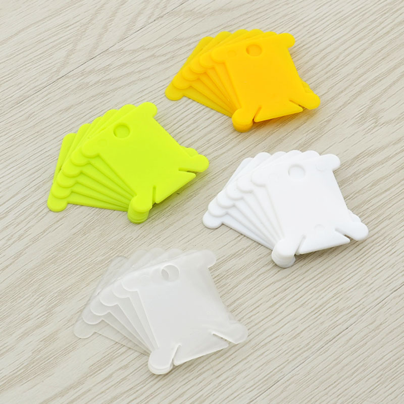 High quality new material mixed color cross stitch winding board plastic winding sheet embroidery finishing tool Winder wholesale