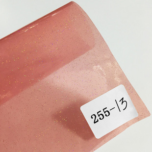 Factory direct PVC glitter transparent film color glitter super transparent PVC glitter transparent film handbag pencil bag material wholesale