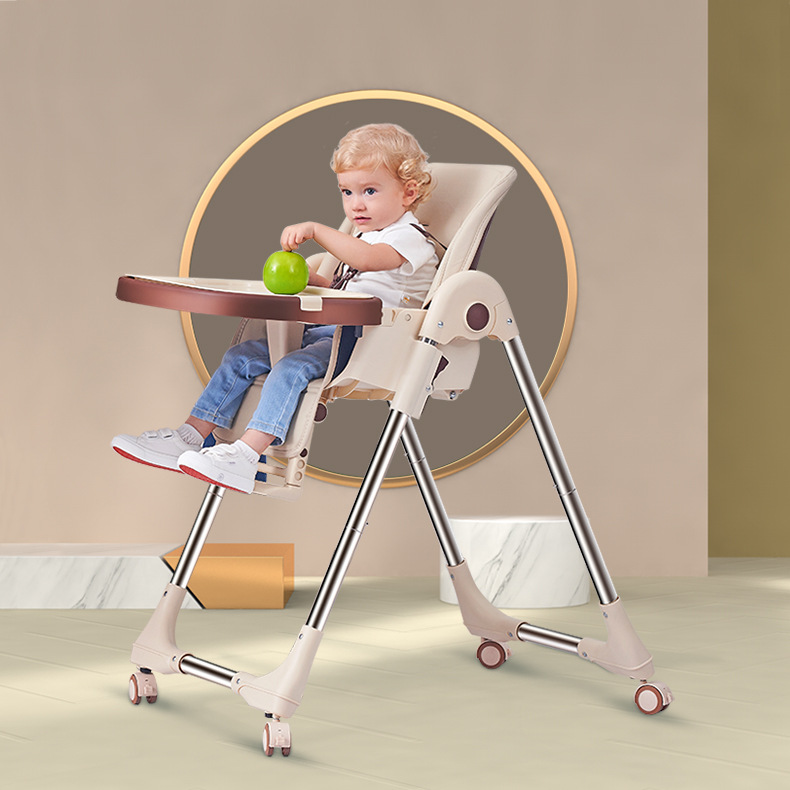 Children's Dining Chair Baby Dining Chair Foldable Multi-functional Portable Household Baby Dining Table and Chair Dining Chair
