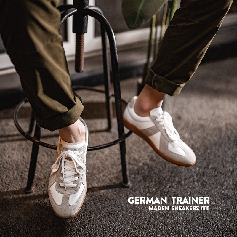 Maddende Training Shoes Men's Summer Low-Top Shoes Casual Shoes Trendy Couple's White Shoes American Style Retro Sneakers