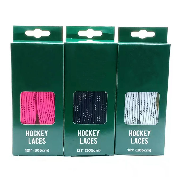 Dongguan Mingjia Supply Intercolor Ice Hockey Shoelaces Ski Shoelaces Waxed Shoelaces Quality Assurance Customizable LOGO