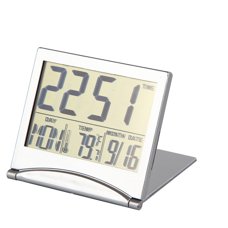 Thin folding clock calendar electronic gift clock business gifts/advertising gifts can be printed LOGO