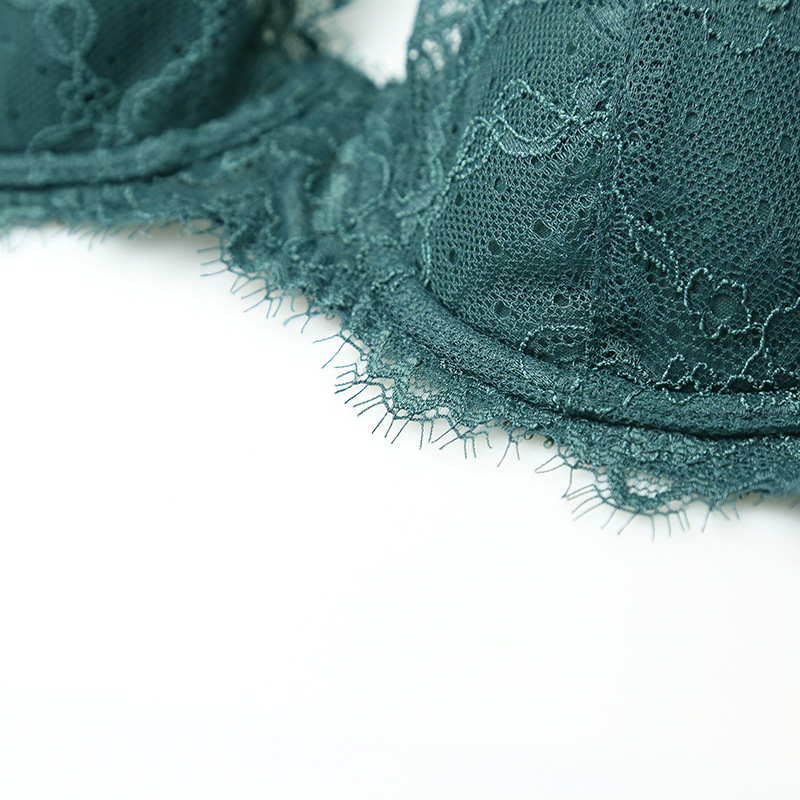 French Style Transparent Lace Bra Set_voghion.com