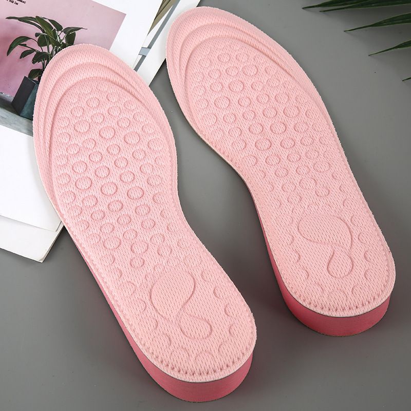Factory direct wholesale massage insole men's and women's casual EVA breathable sports invisible heightening shoes full pad