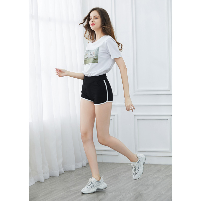 Sports Shorts Women's Summer 2021 Casual Solid Color Trousers Korean Fashion Cotton Beach Pants Pocket Hot Pants