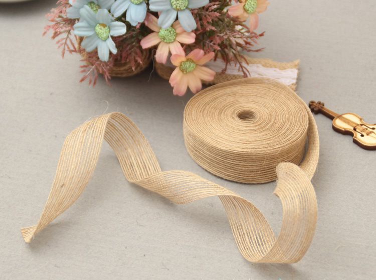 Hemp Rope Ribbon Hemp Ribbon Ribbon Jute Strapping Decoration Gift Crafts Luggage Clothing
