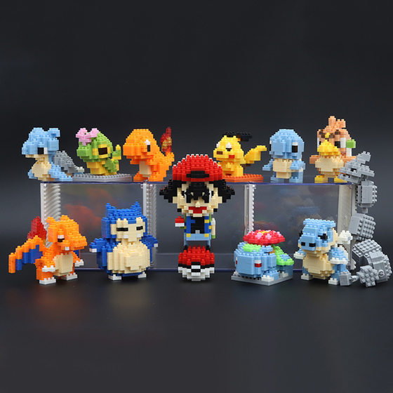 Le Bai Yu Pixie Cartoon Children's Assembled Toys Puzzle Miniature Diamond Small Particle Building Blocks 8044 to 8063