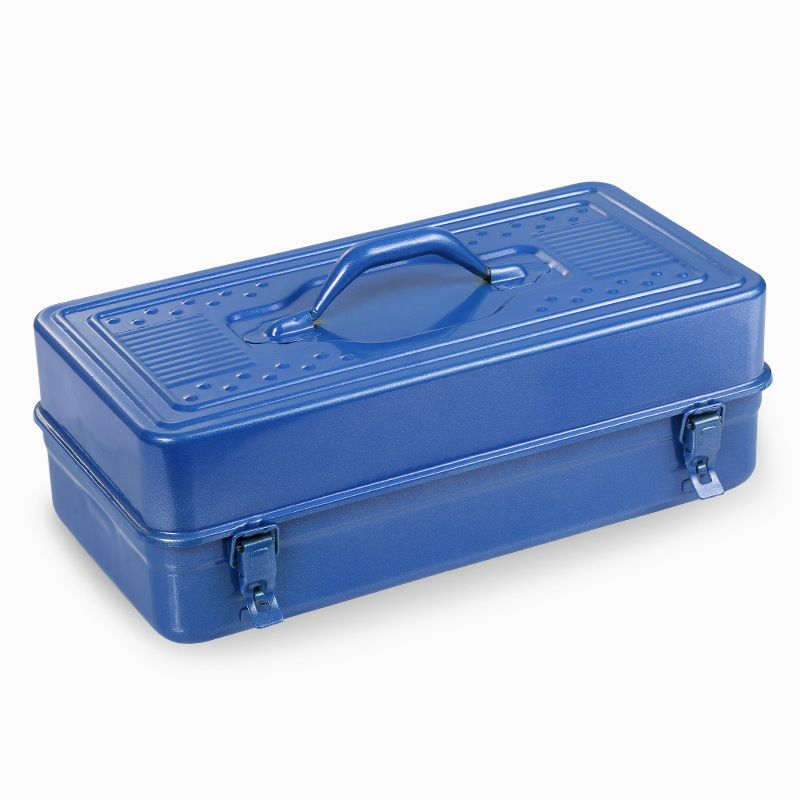 Wholesale tin toolbox single layer thick toolbox factory direct single handle household toolbox
