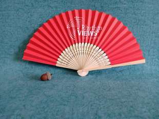 Advertising Japanese Paper Fan Single-sided Double-sided Bamboo Paper Fan Folding Japanese Fan Logo Handmade Fan Single-sided Cloth Fan