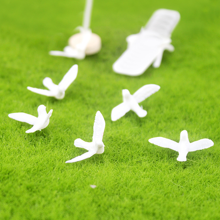 Honghao Source Factory 52 Miniature Toy Model Scene Doll House Accessories Mini White Pigeon Model B221