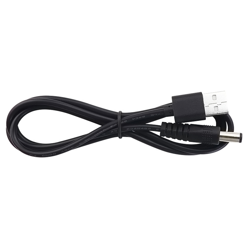 usb to dc power cord 5.5 4.0 3.5 2.0 round hole small fan desk lamp Luna cleanser charging cable 5V