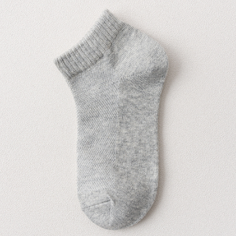 Boys Short Socks Cotton Summer Mesh Thin Little Boy Tube Large Children Pure White Student Socks Spring and Autumn Children's Socks