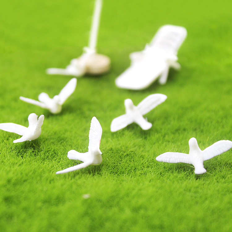 Honghao Source Factory 52 Miniature Toy Model Scene Doll House Accessories Mini White Pigeon Model B221