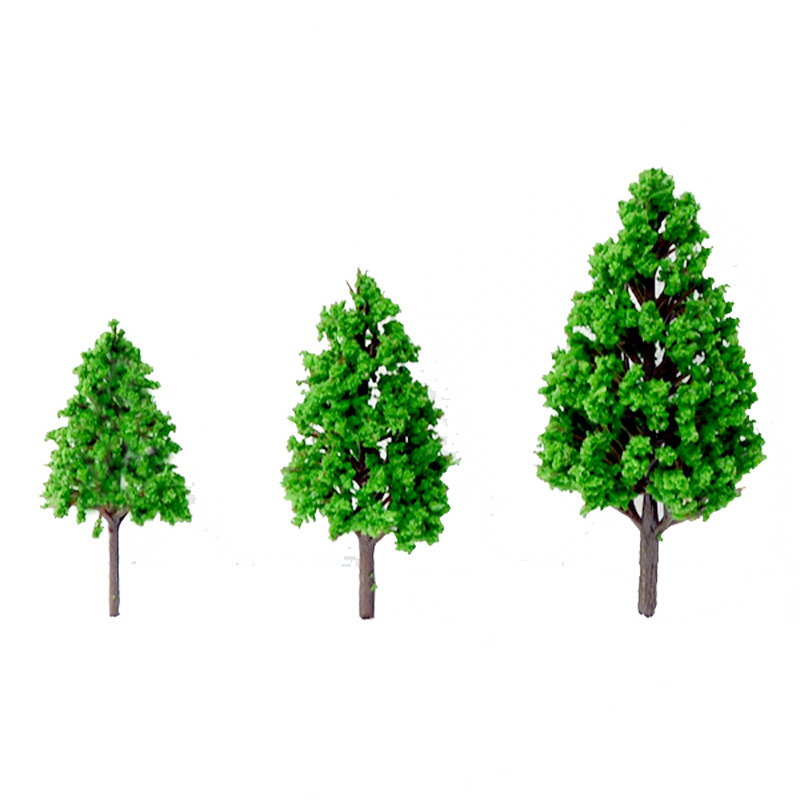 Sand table model tree handmade garden landscape trees plastic poplar miniature architectural scene ring art decoration landscaping