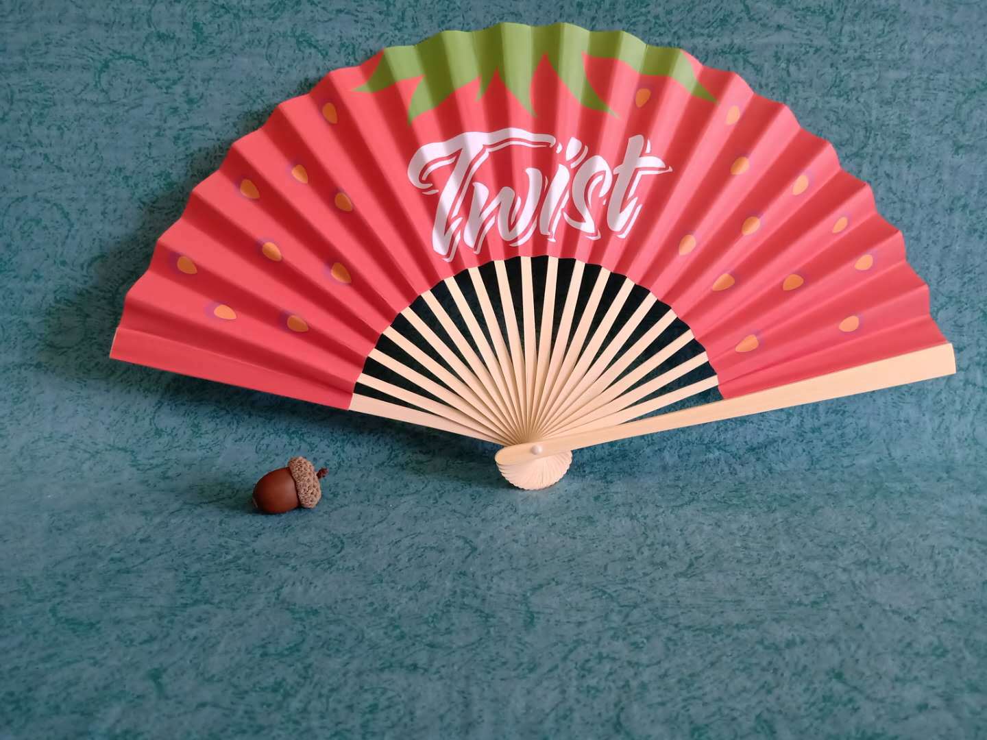 Advertising Japanese Paper Fan Single-sided Double-sided Bamboo Paper Fan Folding Japanese Fan Logo Handmade Fan Single-sided Cloth Fan