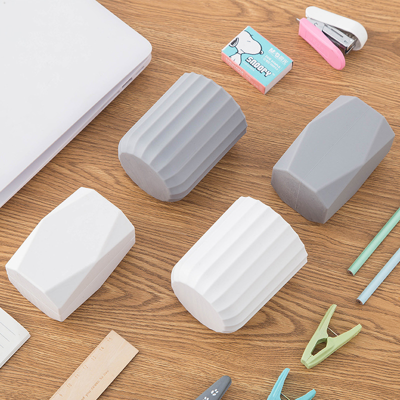 Amazon Multifunctional Creative Silicone Pen Cute White Personalized Storage Tube Student Desktop Storage Supplies