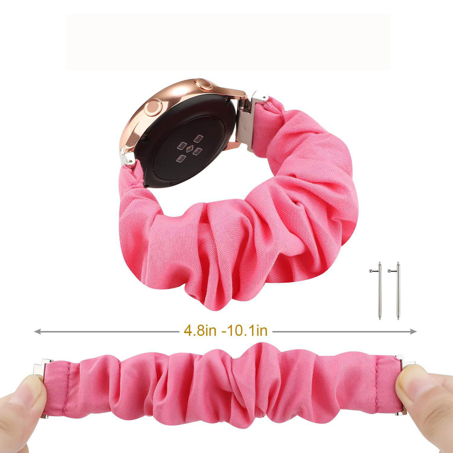 適用於三星18mm20mm22mm watch 4手錶帶豹紋印花發圈錶帶深圳廠家