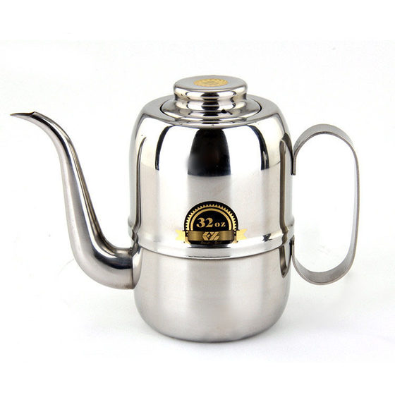 Wholesale stainless steel oil pot Kyushu pot seasoning pot soy sauce bottle Jiuzhou pot coffee milk tea pot vinegar pot