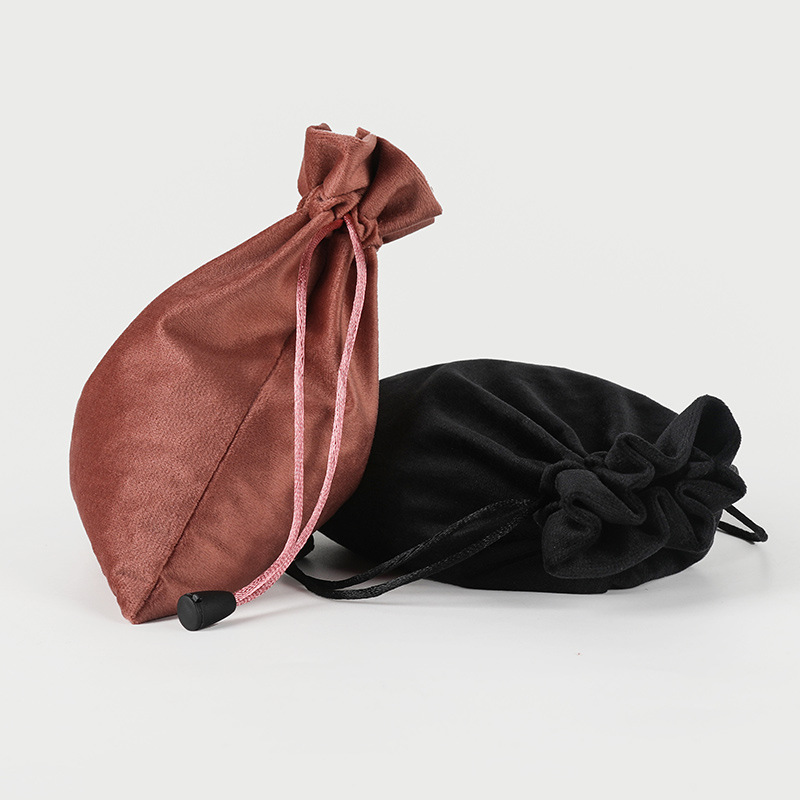 Fortune bag high-grade jewelry flannel bag jewelry drawstring storage bag cosmetics perfume velvet drawstring pocket custom logo