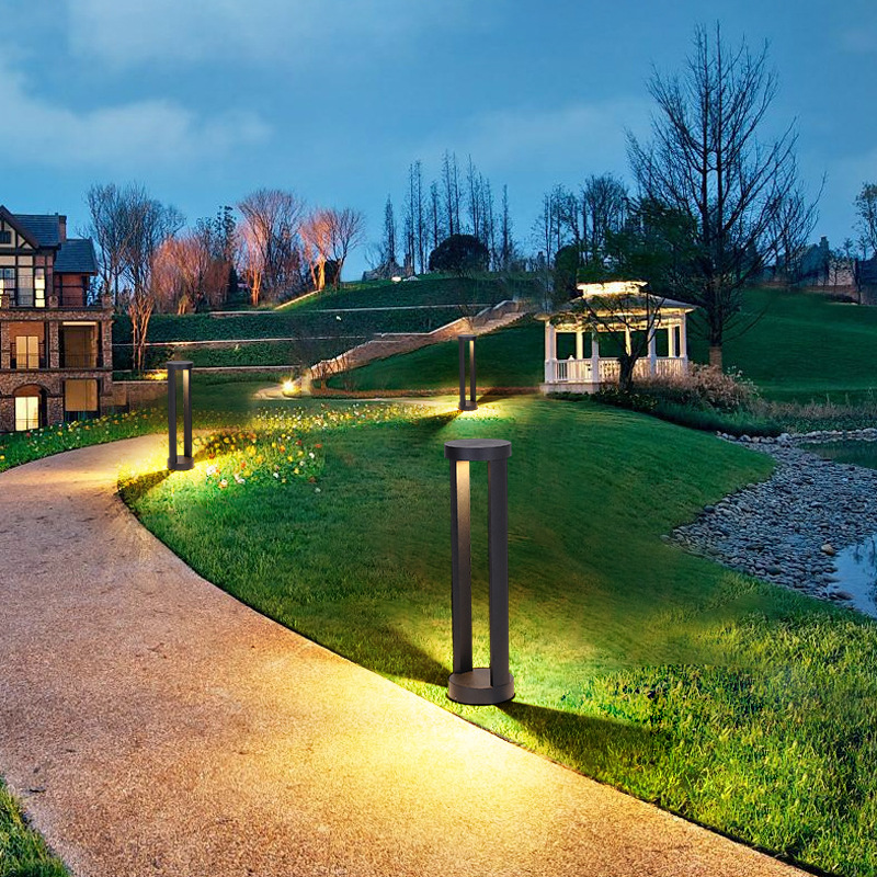 Solar Waterproof Lawn Lamp Courtyard Floor Lamp Rural Household Two-sided Luminous Wall Farm Park Landscape Lamp