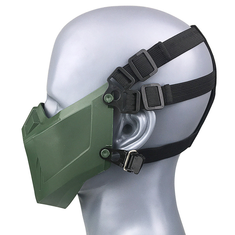 Amazon Hot Sale Half Face Protective Mask Military Fan Field CS Equipment Tactical Mask Live Outdoor CS Mask