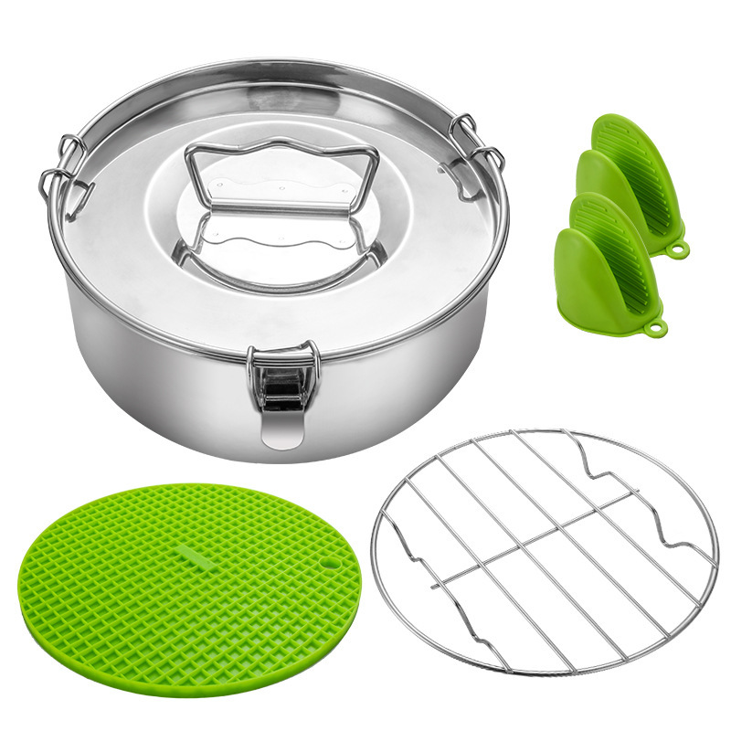 304ステンレス蒸し器屋外キャンプ調理器インスタント鍋部品多機能単層蒸格メーカー卸売り|undefined