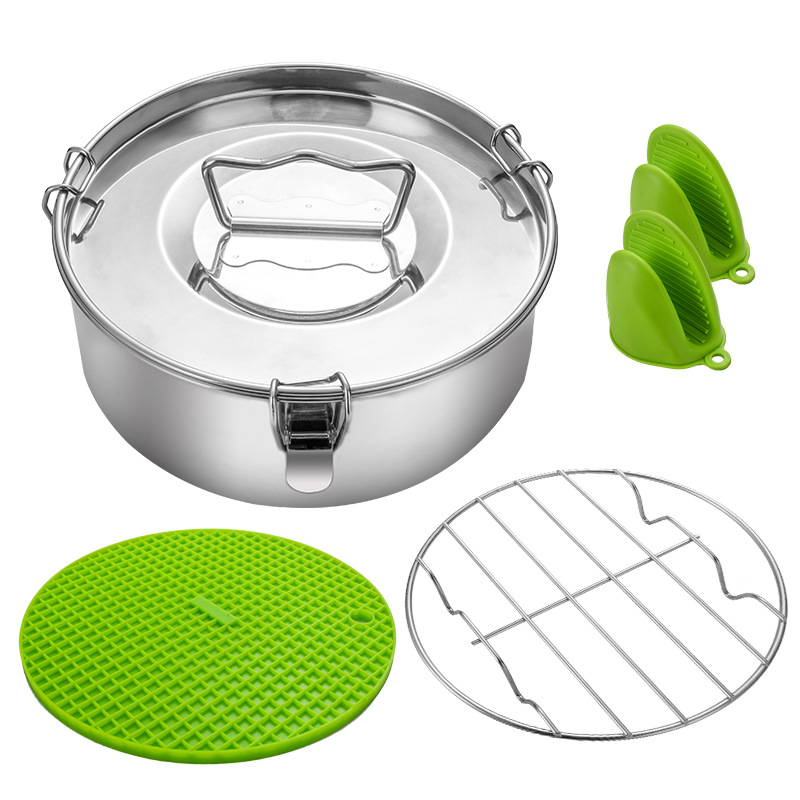 304 stainless steel steamer outdoor camping cookware instant pot accessories multi-functional single-layer steamer factory wholesale