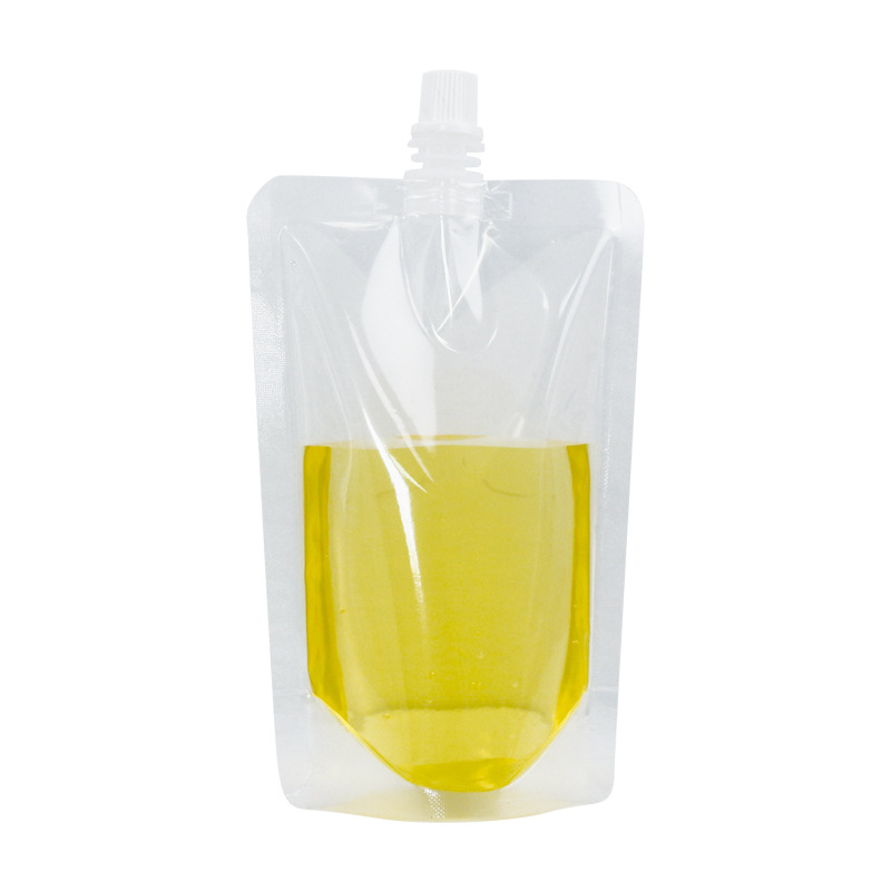 Soymilk nozzle self-standing bag milk tea packaging beverage transparent bag wholesale Chinese medicine liquid disposable nozzle packaging bag