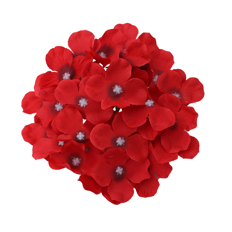 Hydrangea Fake Flower Simulation Flower Wedding Flower Stage Background Flower Wall Decoration Wedding Flower Floor Row Base Flower Head