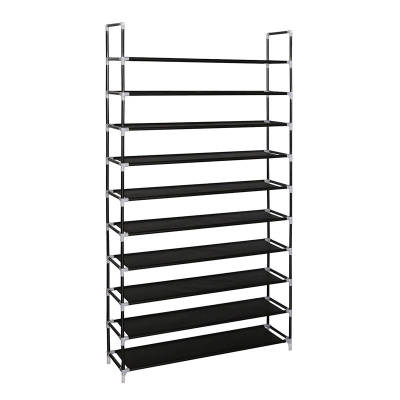 Cross-border wholesale dustproof storage rack dormitory iron shoe cabinet multi-layer non-woven door household simple shoe rack