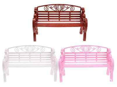 ABS play house doll shooting props park chair recliner bench 6 points soldier doll toy accessories 85g