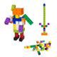 Yiwu foreign trade early education creative box particle building blocks 2cm100 mosaic connection plastic kindergarten children's toys