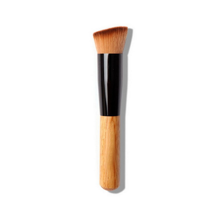 Single Fraxinus mandshurica repair brush makeup brush oblique head blush brush foundation brush beauty tools one-piece delivery in stock
