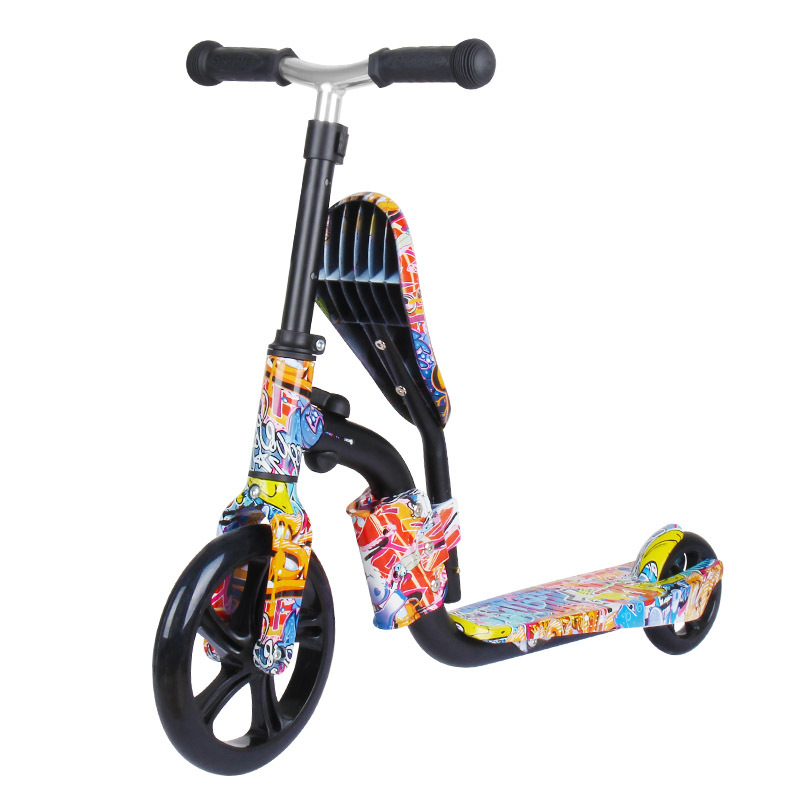 A generation of Geling children's scooter 3-8 years old children's two-wheel dual-use toy scooter balance car
