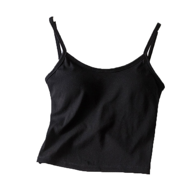 New underwear toned female external wear thread vest beauty back sling bra bra chest burst round collar