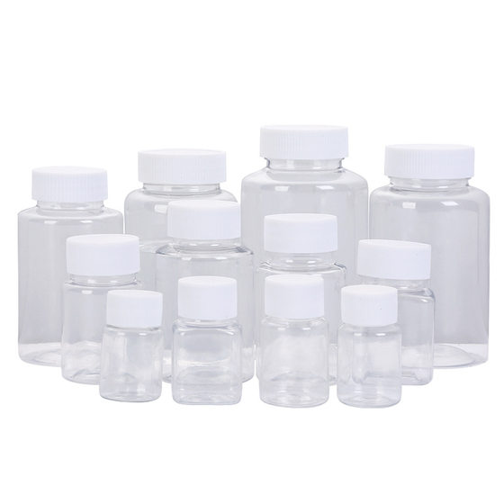50/80/100ml ml transparent plastic bottle pet liquid bottle wide mouth bottle essential oil sample bottle spray split bottle