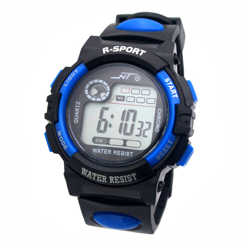 Student Watch Electronic Watch Men's Boys and Girls Multifunctional Colorful Lights Luminous LED Watch Wholesale