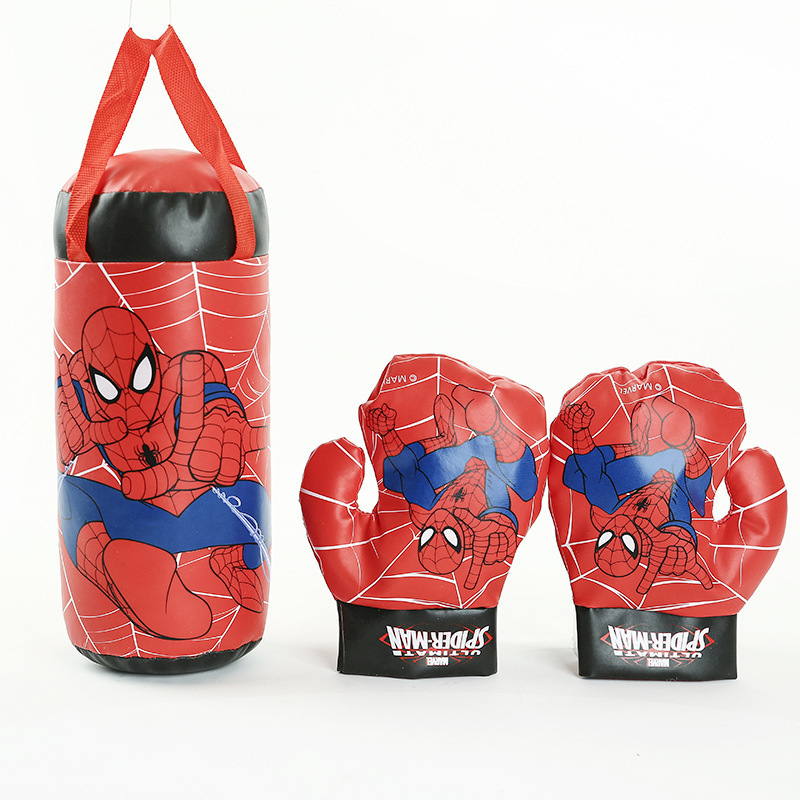 Authentic Marvel Spider-man Children's Boxing Gloves Toy Interactive Stress Relief Fun For Kids