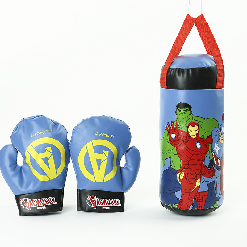 Authentic Marvel Spider-man Children's Boxing Gloves Toy Interactive Stress Relief Fun For Kids