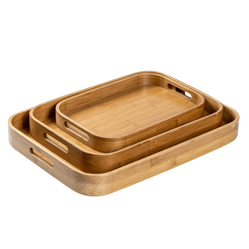 New bamboo tea tray home restaurant hotel portable long tray simple Japanese small tea tray tea tray wholesale