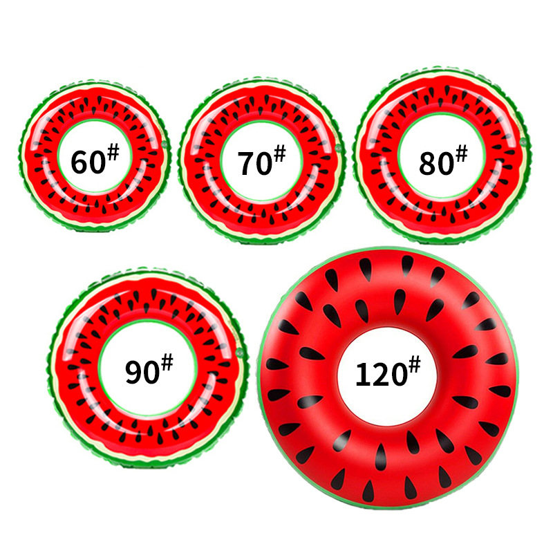 Factory direct supply pvc inflatable watermelon swimming ring spot wholesale 120cm adult watermelon swimming ring